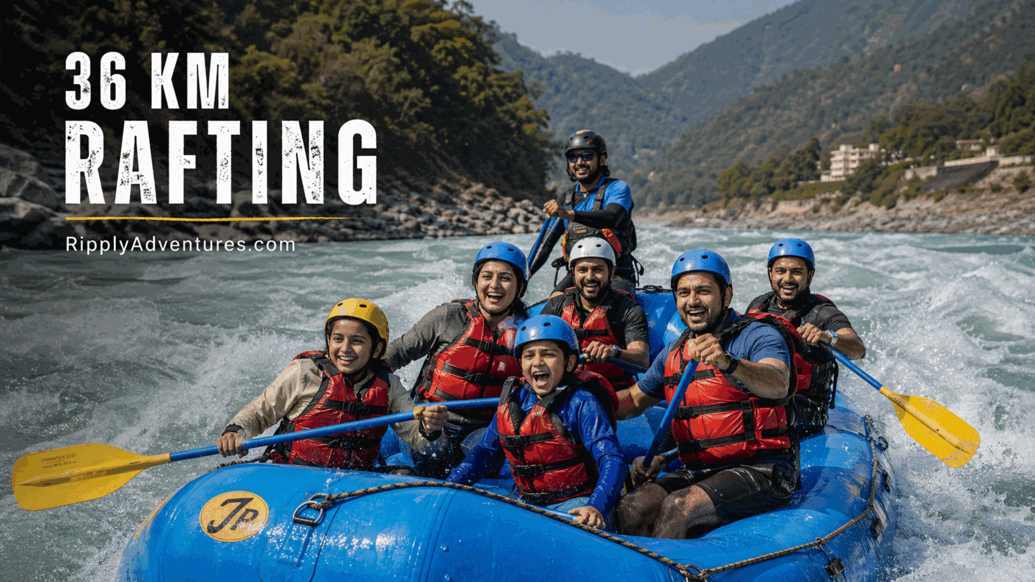 36 KM rafting card image